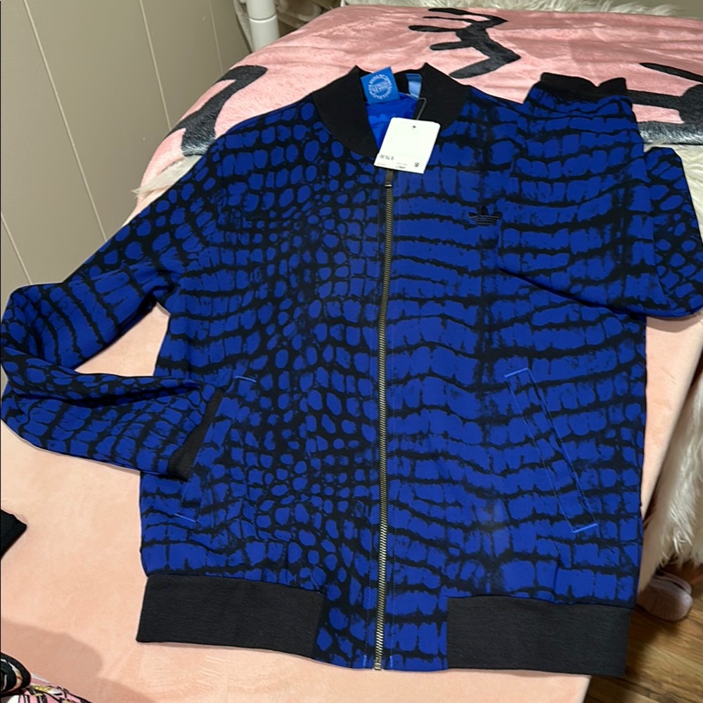 Nike Blue and Black Patterned Jacket